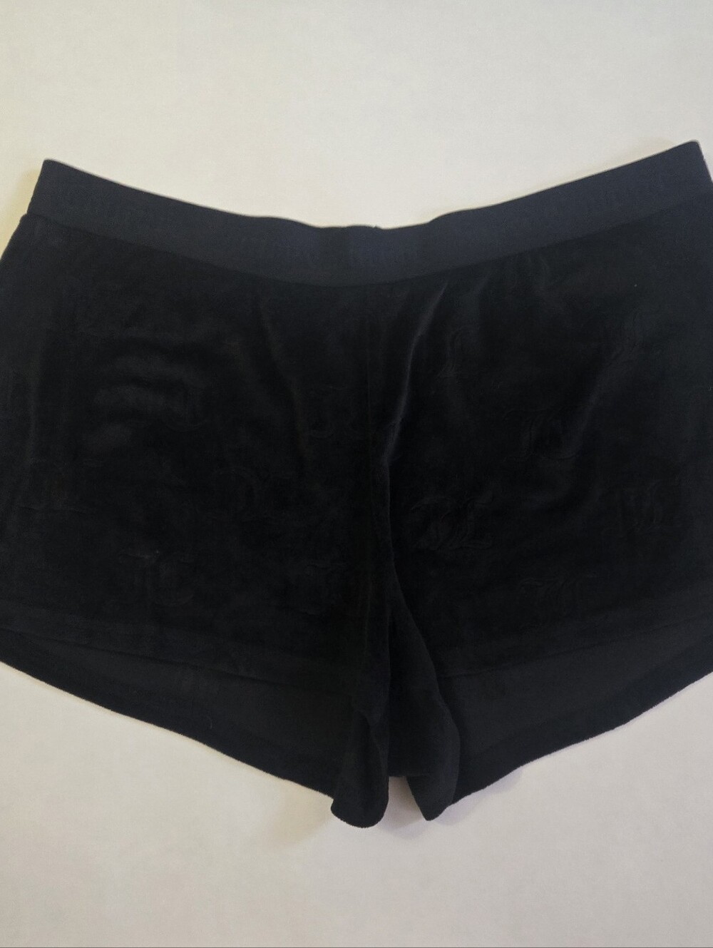 Juicy Couture Black Velour Bike Shorts